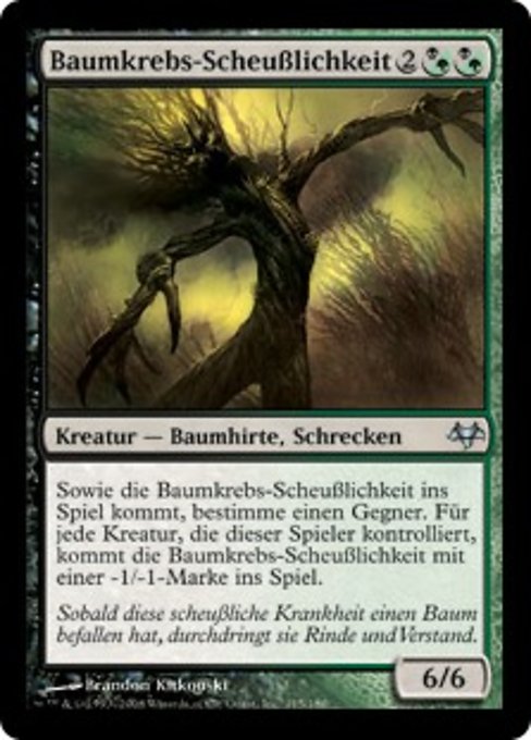 Baumkrebs-Scheußlichkeit