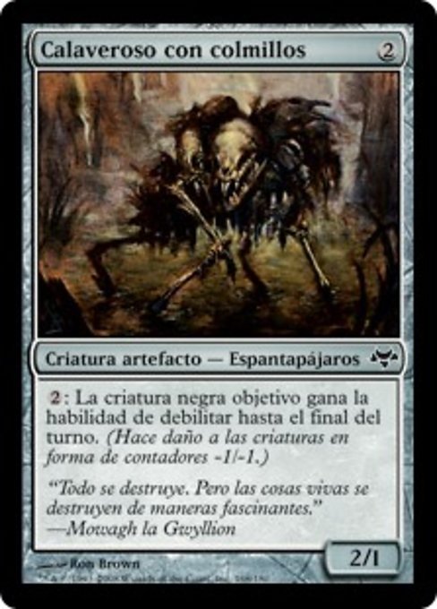Calaveroso con colmillos