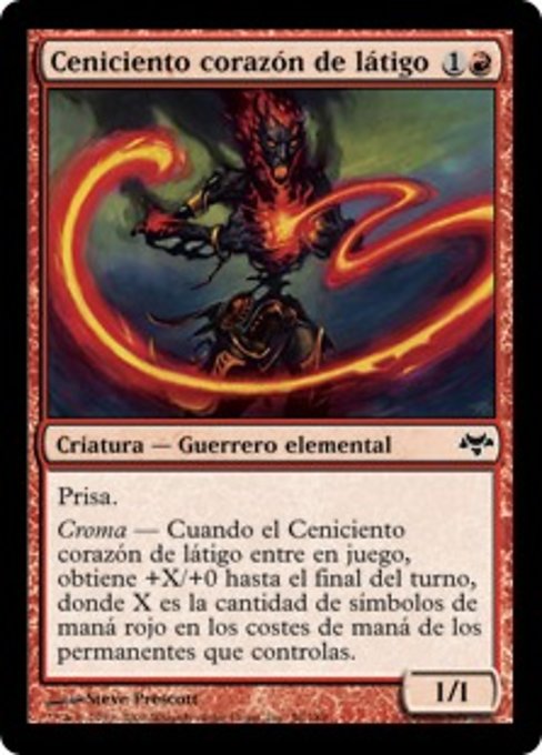 Ceniciento corazón de látigo