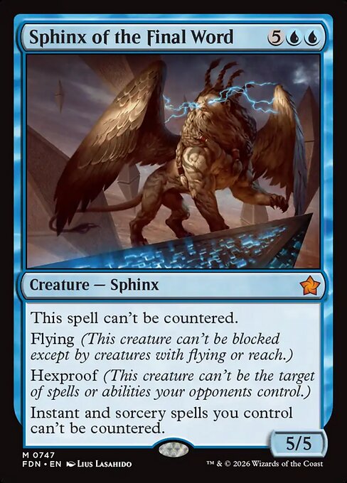 Sphinx of the Final Word