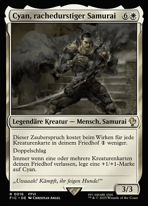 Cyan, Vengeful Samurai