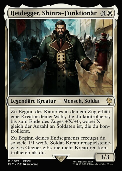 Heidegger, Shinra Executive