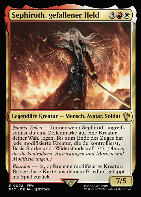 Sephiroth, Fallen Hero