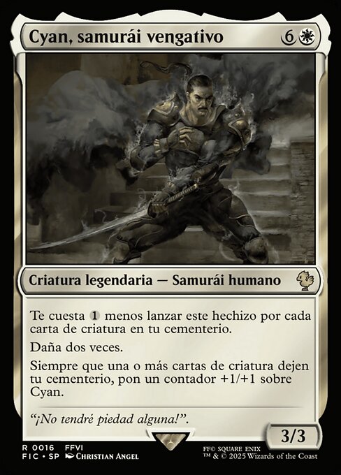 Cyan, Vengeful Samurai