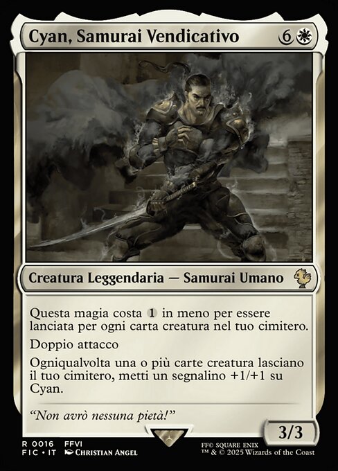 Cyan, Vengeful Samurai