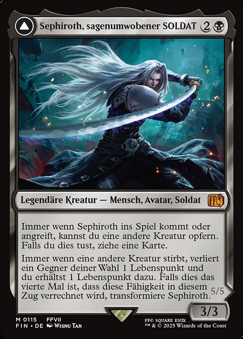 Sephiroth, Fabled SOLDIER // Sephiroth, One-Winged Angel