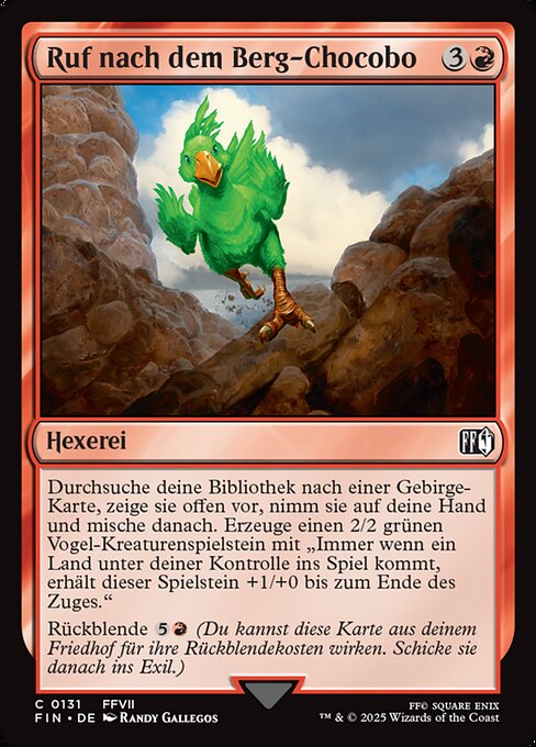 Call the Mountain Chocobo