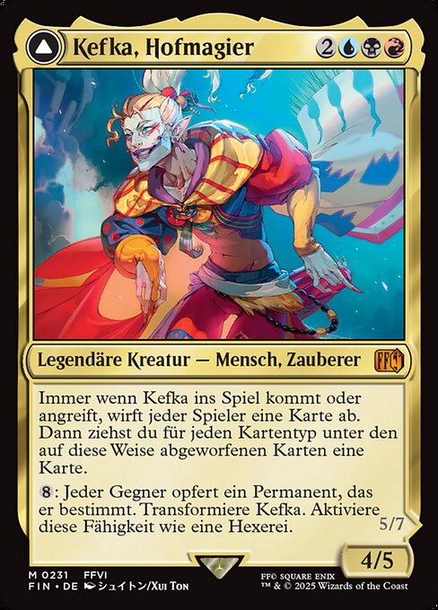 Kefka, Court Mage // Kefka, Ruler of Ruin