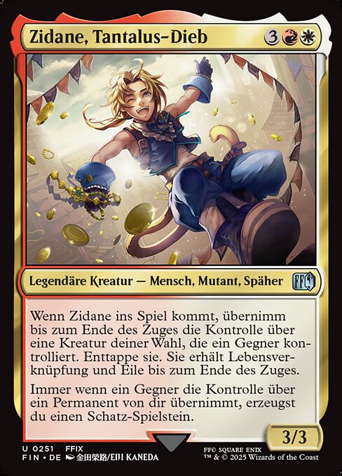 Zidane, Tantalus-Dieb