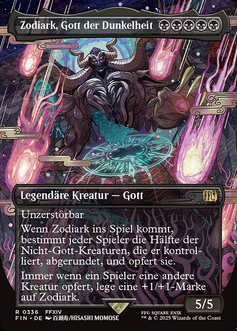 Zodiark, Gott der Dunkelheit