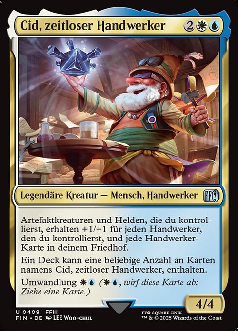 Cid, zeitloser Handwerker