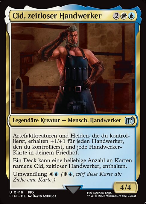 Cid, zeitloser Handwerker
