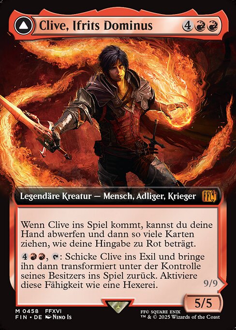 Clive, Ifrit's Dominant // Ifrit, Warden of Inferno