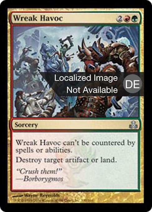 Verheerung anrichten