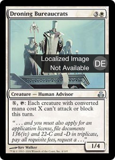 Salbadernde Bürokraten