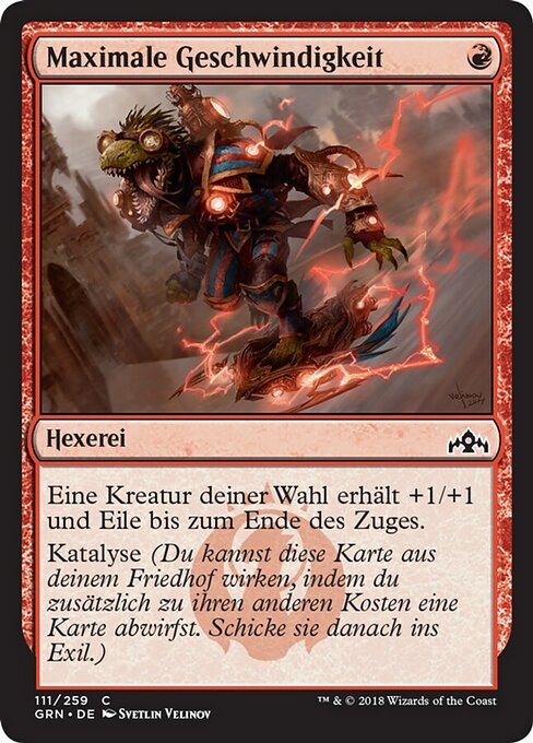 Maximale Geschwindigkeit