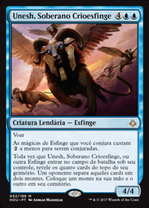 Unesh, Soberano Crioesfinge