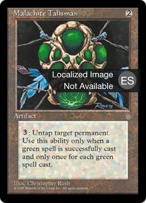 Talismán de malaquita