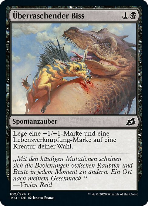 Überraschender Biss