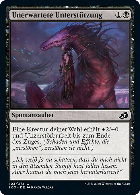 Unerwartete Unterstützung