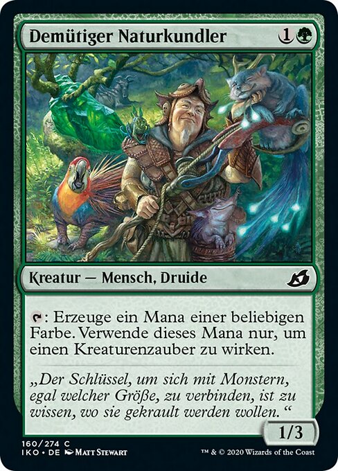 Demütiger Naturkundler