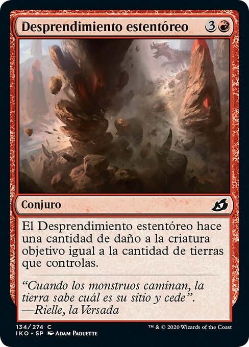 Desprendimiento estentóreo