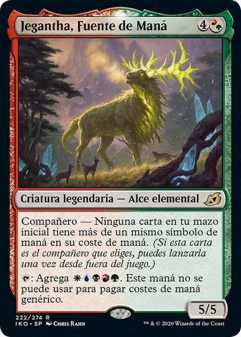 Jegantha, Fuente de Maná