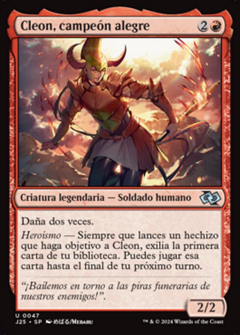 Cleon, Merry Champion