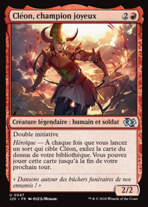 Cleon, Merry Champion