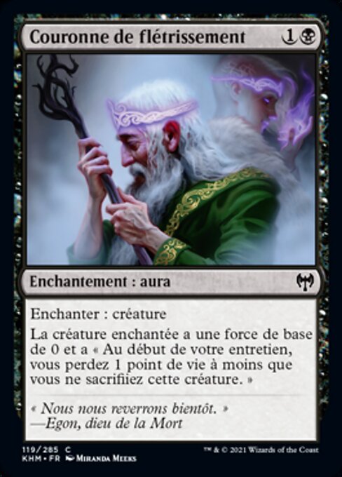 Couronne de flétrissement