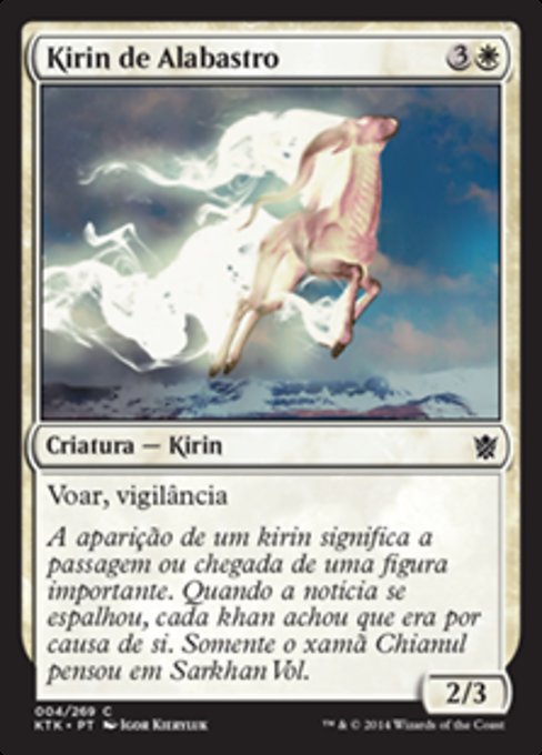Kirin de Alabastro