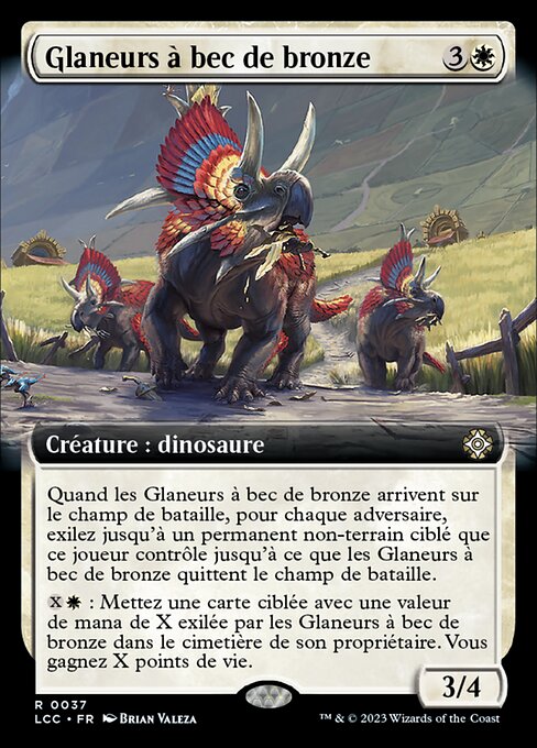 Glaneurs à bec de bronze