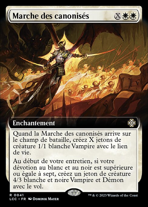 Marche des canonisés