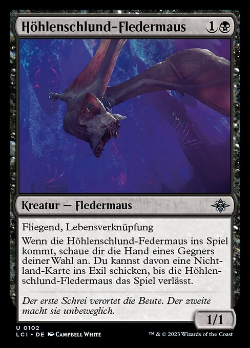 Höhlenschlund-Fledermaus