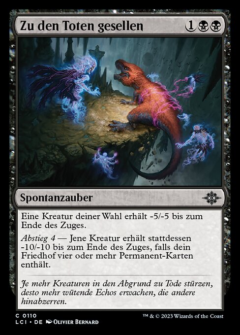 Zu den Toten gesellen