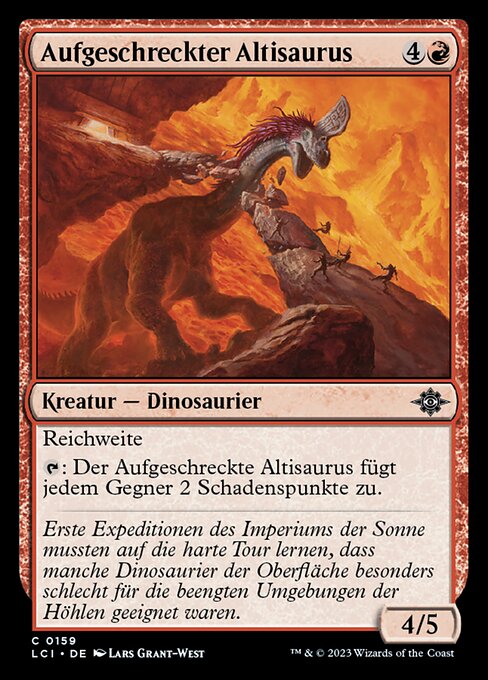 Aufgeschreckter Altisaurus