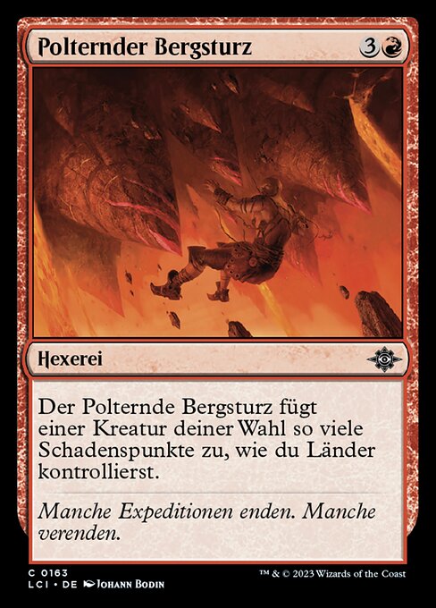 Polternder Bergsturz