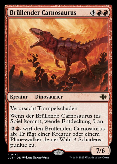 Brüllender Carnosaurus