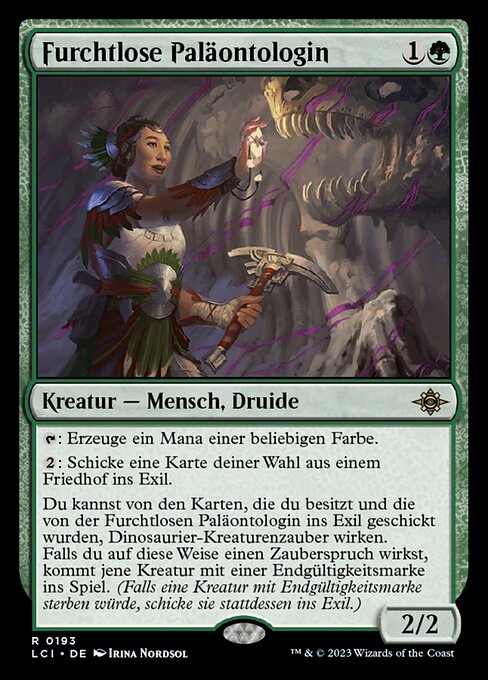 Furchtlose Paläontologin