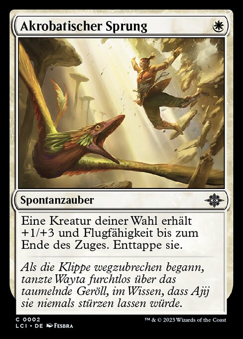 Akrobatischer Sprung