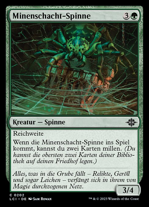 Minenschacht-Spinne