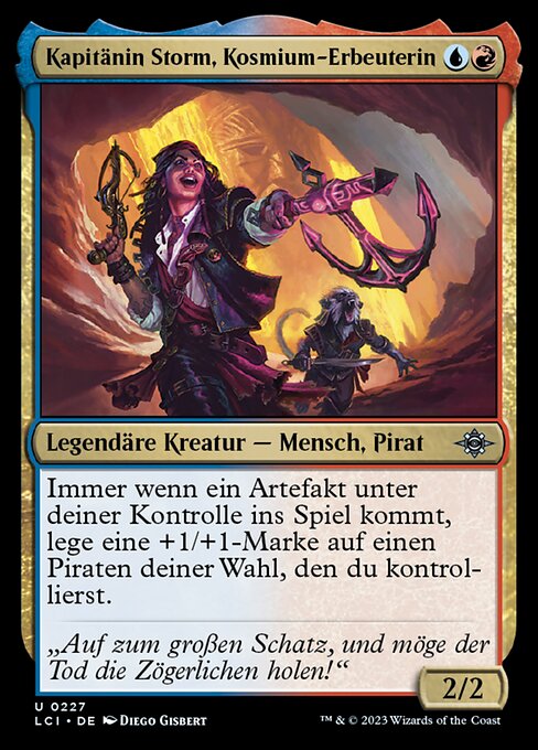 Kapitänin Storm, Kosmium-Erbeuterin