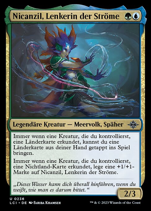 Nicanzil, Lenkerin der Ströme