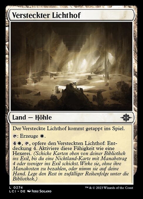 Versteckter Lichthof