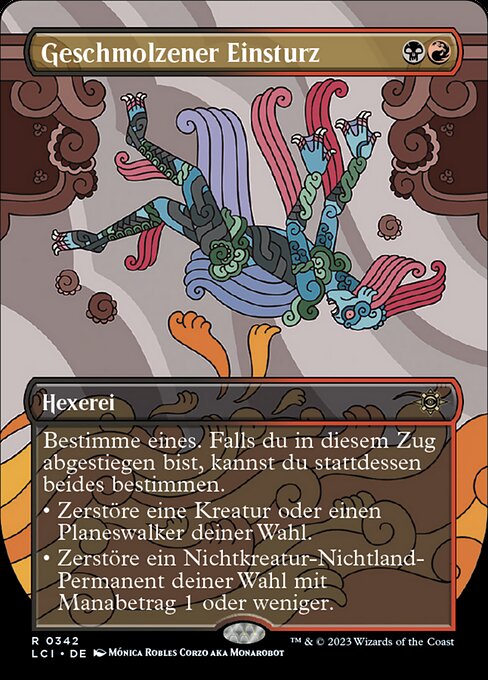 Geschmolzener Einsturz