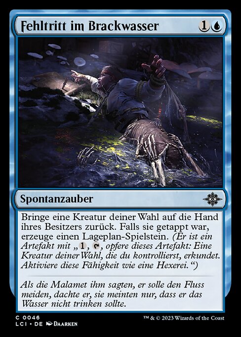 Fehltritt im Brackwasser