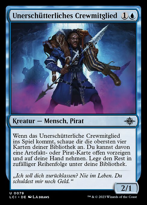 Standhaftes Crewmitglied