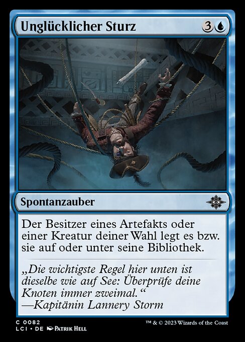 Unglücklicher Sturz