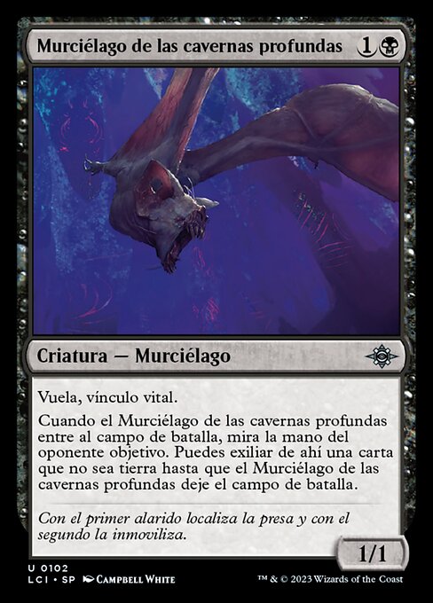 Murciélago de las cavernas profundas