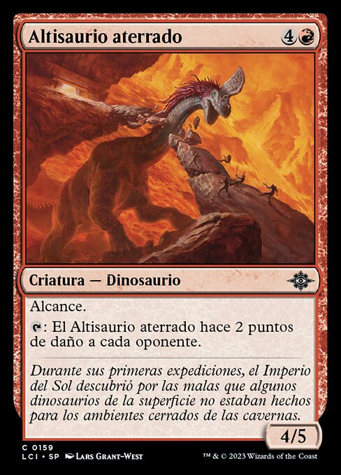 Altisaurio aterrado